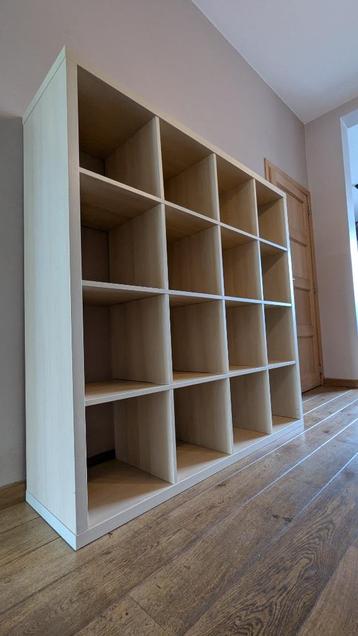Armoire Kallax 4X4 16 compartiments, 25 à 50 cm, Comme neuf, 100 à 150 cm, Enlèvement