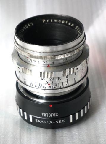Meyer Optik Primoplan RED 58 mm 1.9 + E-bevestigingsring inb beschikbaar voor biedingen