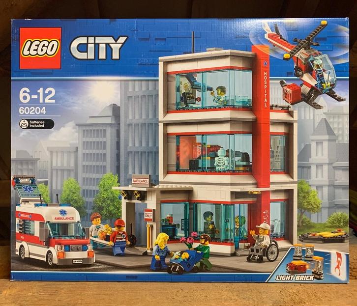 LEGO City ziekenhuis (60204), Kinderen en Baby's, Speelgoed | Duplo en Lego, Nieuw, Lego, Complete set, Ophalen of Verzenden