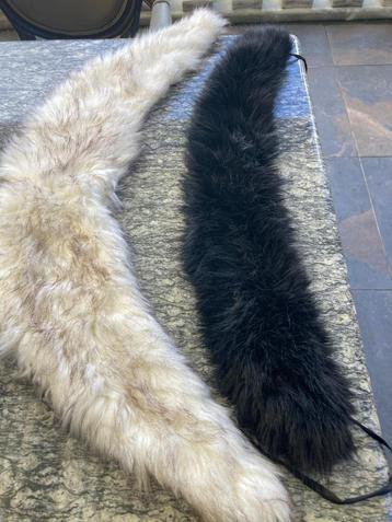 bontkraag 2x zwart en creme nieuwstaat en schoon 2 voor €15 beschikbaar voor biedingen