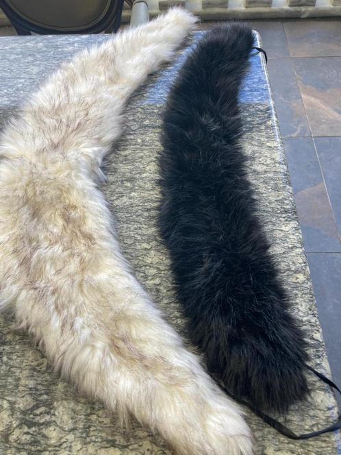 bontkraag 2x zwart en creme nieuwstaat en schoon 2 voor €15, Kleding | Dames, Mutsen, Sjaals en Handschoenen, Zo goed als nieuw