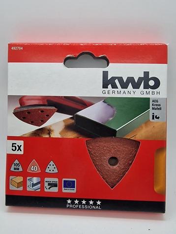KWB Schuurschijf driehoekig met klittenbandhechting 5Sbis beschikbaar voor biedingen