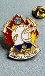 Bruxelles - Brussel Brandweer Pin, Verzamelen, Speldjes, Pins en Buttons, Verzenden, Zo goed als nieuw