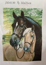 Diamond painting 2 paarden, Ophalen of Verzenden, Zo goed als nieuw