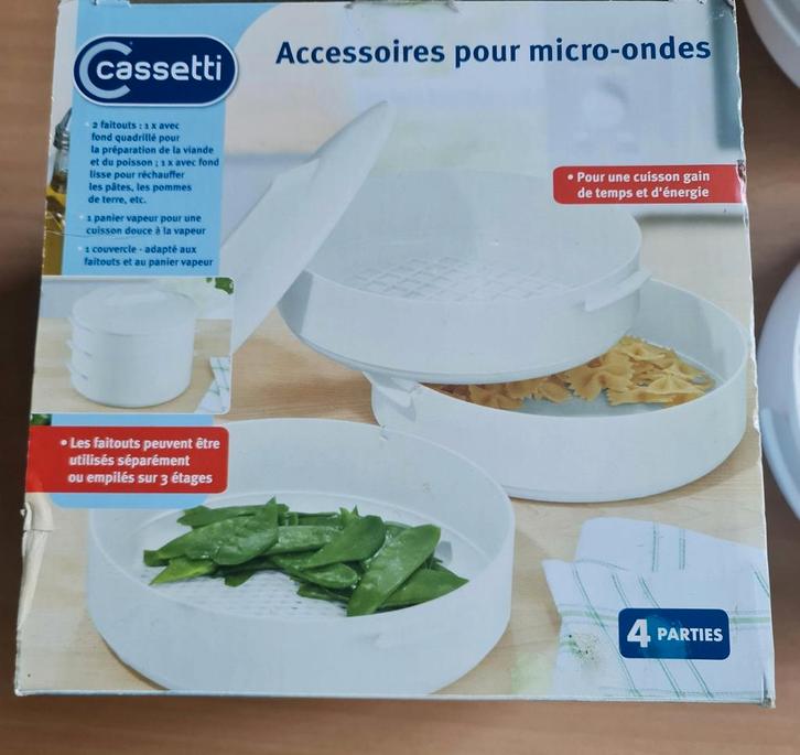 Gaarpotten voor in de magnetron / microgolf, Huis en Inrichting, Keuken | Potten en Pannen, Zo goed als nieuw, Ophalen of Verzenden