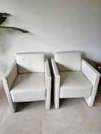 Lederen fauteuil (2 stuks), Ophalen, Eenpersoons, Minder dan 75 cm, Leer