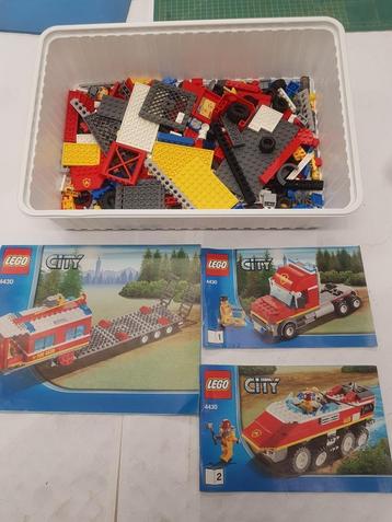 Lego City set nrs 60003 - 4430 - 7942 Fire transporters beschikbaar voor biedingen