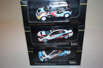 3 x ixo A.Araujo mitsubishi/mini cooper rally WRC. beschikbaar voor biedingen