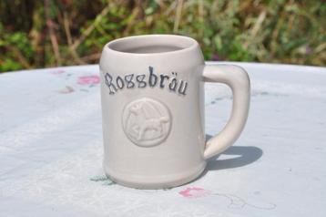 chope en faience rossbrau, Verzamelen, Biermerken, Ophalen of Verzenden, Gebruikt, Pul(len), Overige merken