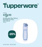 tupperware ecofles 750 ml, Maison & Meubles, Cuisine| Tupperware, Bleu, Enlèvement ou Envoi, Neuf