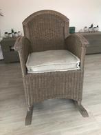 schommelstoel, Huis en Inrichting, Stoelen, Ophalen, Gebruikt, Bruin, Riet of Rotan