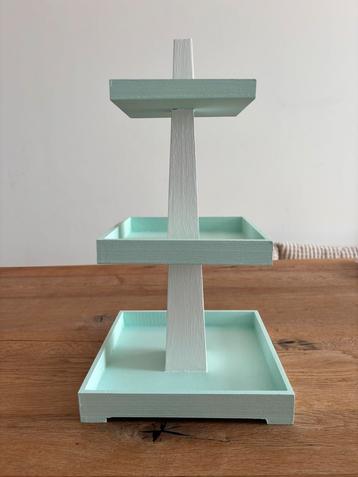 Houten display voor suikerbonen mint en wit kleurig beschikbaar voor biedingen