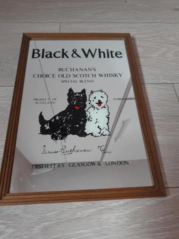 Spiegel whiskey black & white beschikbaar voor biedingen
