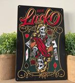 Metalen reclamebord Lucky, Ophalen of Verzenden, Nieuw, Reclamebord