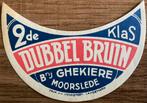 BROUWERIJ GHEKIERE/DUBBEL BRUIN/MOORSLEDE bieretiket, Ophalen of Verzenden, Zo goed als nieuw, Overige typen