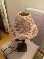 Abat-jour assorti aux tentures, beige-marron, Chic, Enlèvement ou Envoi, Comme neuf, Beige