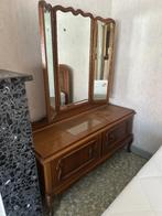 Vintage nachttafel met spiegel, Antiek en Kunst, Ophalen