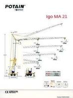Torenkraan /  snelmontagekraan potain ma 21, Zakelijke goederen, Ophalen of Verzenden, Kraan