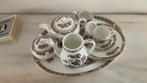 Miniatuur thee& koffiezet van Wedgwood : kutani crane, Antiek en Kunst, Antiek | Servies compleet, Ophalen of Verzenden