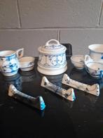 Servies blauw met wit, Ophalen