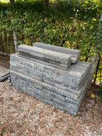 Betonklinker getrommeld antraciet/muisgrijs 20x5x6 cm, Tuin en Terras, Tegels en Klinkers, Ophalen, Gebruikt, Klinkers, 10 m² of meer
