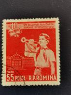 Roemenie 1958 - scouts, trompet, Postzegels en Munten, Ophalen of Verzenden