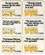 bierviltjes 8st Cristal Alken en dat we toffe jongens zijn, Verzamelen, Verzenden