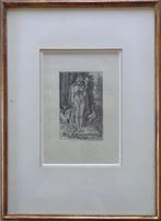FELICIEN ROPS / IMPUISSANCE D'AIMER / HELIOGRAVURE 37x27cm, Antiek en Kunst, Kunst | Etsen en Gravures, Ophalen of Verzenden