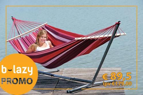 Hangmat + staander van het kwaliteitsmerk Amazonas (overstoc, Tuin en Terras, Hangmatten, Nieuw, Eenpersoons, Met standaard, Binnen