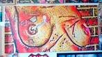 smoking Tits 100cm x 50cm Naugthy Corner art, Ophalen of Verzenden