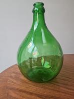 Dame Jeanne vaas demijohn wijnfles vintage groen gistfles, Ophalen of Verzenden