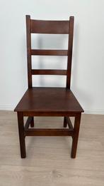 Klassieke houten stoel (H: 104; B: 46,5; D: 42 cm), Huis en Inrichting, Stoelen, Ophalen, Bruin, Klassiek, Zo goed als nieuw