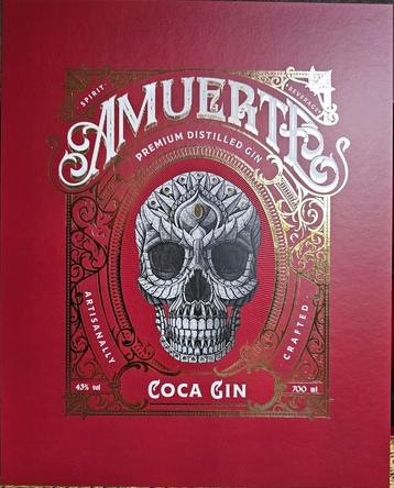 Gin Amuerte White Black Red met glazen  beschikbaar voor biedingen