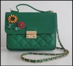 Groene handtas met strass, Ophalen of Verzenden, Zo goed als nieuw, Groen, Handtas