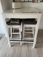 bartafel met 4 krukken IKea, Huis en Inrichting, Ophalen, Gebruikt