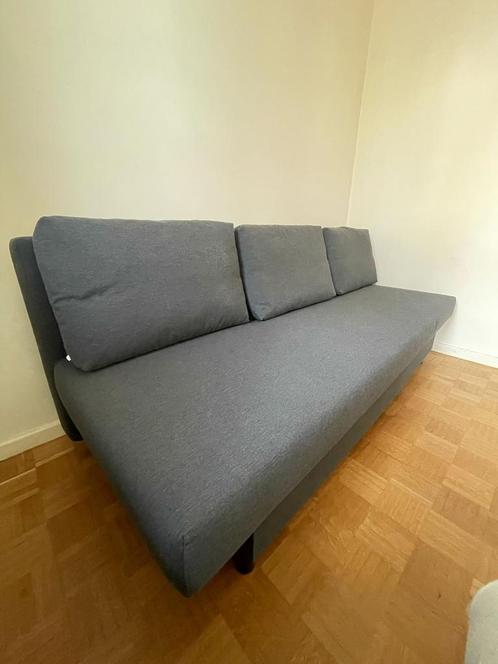 IKEA ÄLVDALEN banken en leer, Huis en Inrichting, Slaapkamer | Slaapbanken, Zo goed als nieuw, Grijs, Ophalen