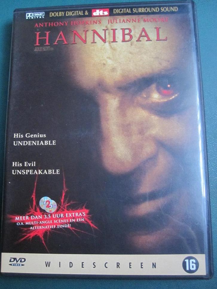 Hannibal (2001) 2 disc, Cd's en Dvd's, Dvd's | Thrillers en Misdaad, Zo goed als nieuw, Actiethriller, Boxset, Vanaf 16 jaar, Ophalen of Verzenden