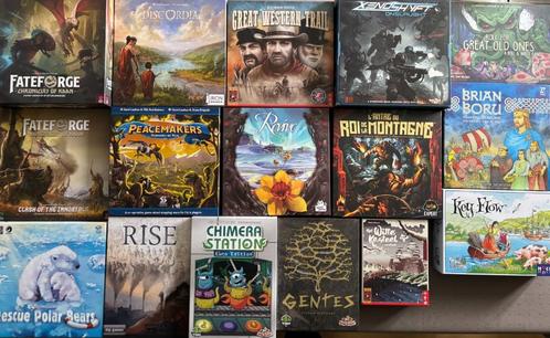 Fateforge, Brian Boru, Revive, Key Flow, Rise, ..., Hobby en Vrije tijd, Gezelschapsspellen | Bordspellen, Zo goed als nieuw, Een of twee spelers