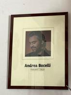 Cadre photo unique d'Andrea Bocelli !, Collections, Musique, Artistes & Célébrités, Enlèvement, Neuf, Photo ou Carte