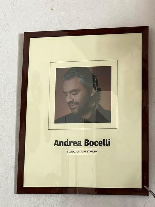 Cadre photo unique d'Andrea Bocelli !, Collections, Musique, Artistes & Célébrités, Neuf, Photo ou Carte, Enlèvement ou Envoi