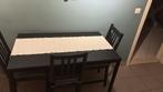 Keukentafel met 3 stoelen, Ophalen, Gebruikt, 100 tot 150 cm, Modern
