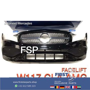 W117 X117 CLA AMG Facelift Voorbumper Mercedes zwart bumper  beschikbaar voor biedingen