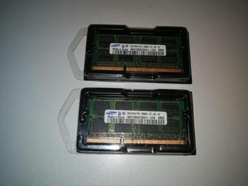 2x 2 GB RAM Samsung SoDimm PC3-8500S beschikbaar voor biedingen