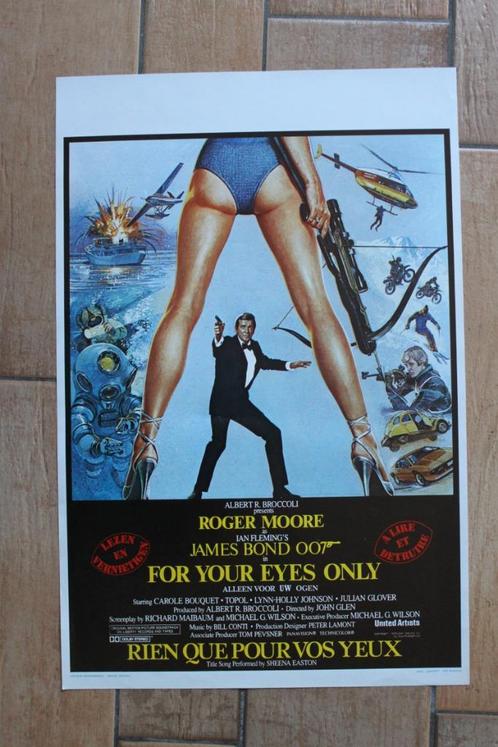 filmaffiche James Bond For Your Eyes Only filmposter, Verzamelen, Posters, Zo goed als nieuw, Film en Tv, A1 t/m A3, Rechthoekig Staand
