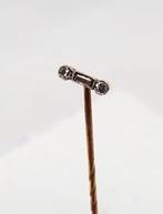 Dasspeld 18 kt goud briljant., Handtassen en Accessoires, Antieke sieraden, Ophalen of Verzenden, Goud, Met edelsteen