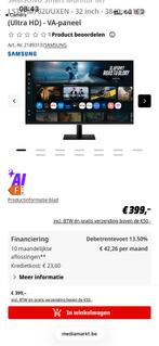 4K SAMSUNG Smart TV M7 LS32FM702UUXEN - 32 inch (Ultra HD), Ophalen, Nieuw, Samsung, 4k (UHD)