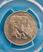 2 Francs  1880 / 1830. Graded  Reserve  Chr., Postzegels en Munten, Munten | België, Zilver, Ophalen of Verzenden, Losse munt