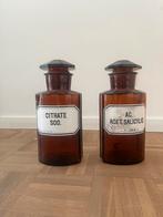 2 apothekerspotten, Huis en Inrichting, Ophalen, Gebruikt, Overige kleuren, Glas