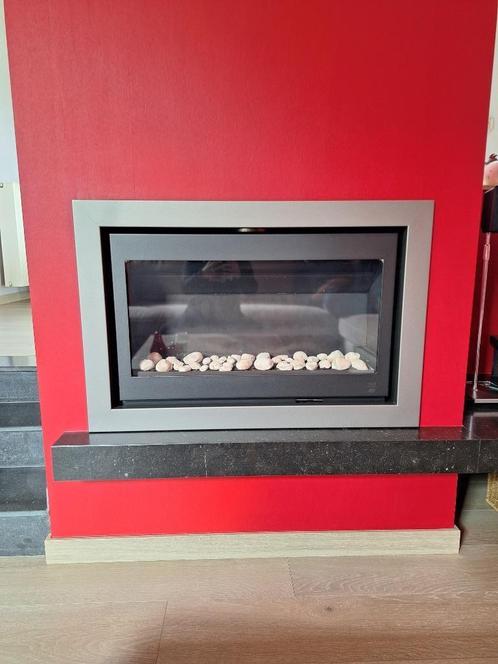 Gas inbouwhaard, Huis en Inrichting, Haarden, Gebruikt, Gashaard, Ophalen