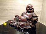 Antiek Chinees of Japans houten Boeddha beeld, Ophalen of Verzenden